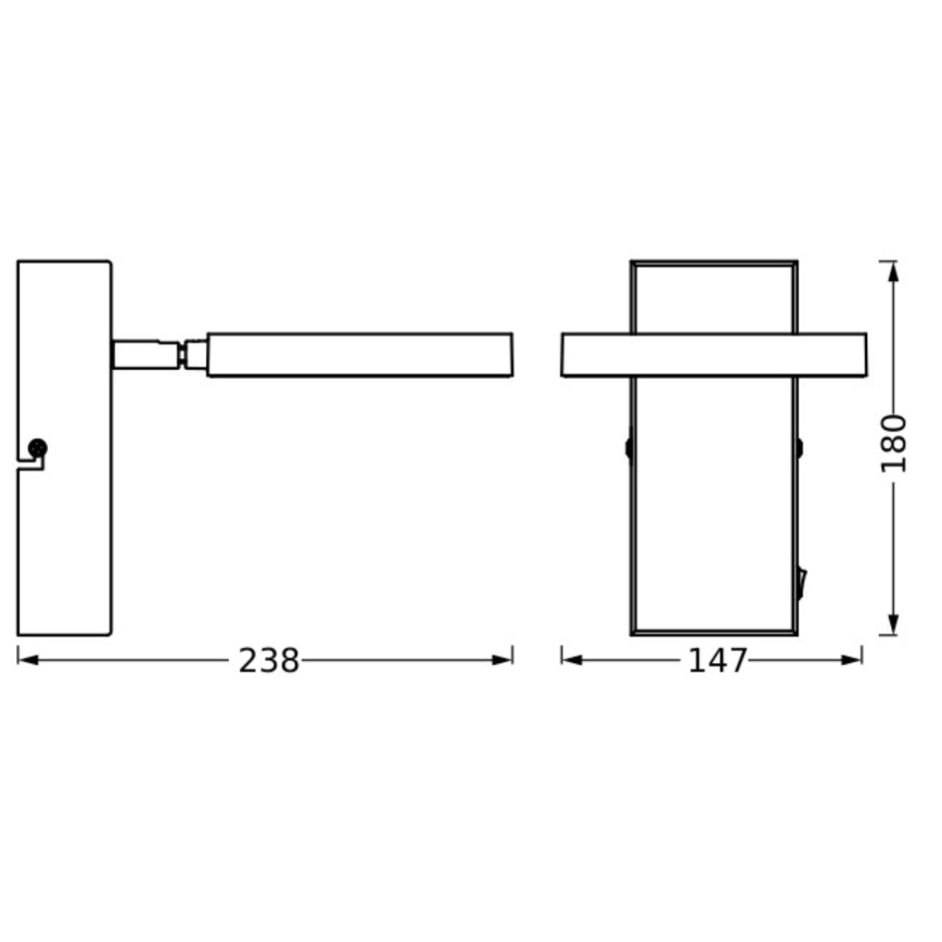 Ledvance - LED vægspot DECOR SATURN LED/11W/230V 3000/4200/6500K
