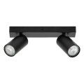 Ledvance - LED vægspot OCTAGON 2xGU10/3,4W/230V 2700K sort