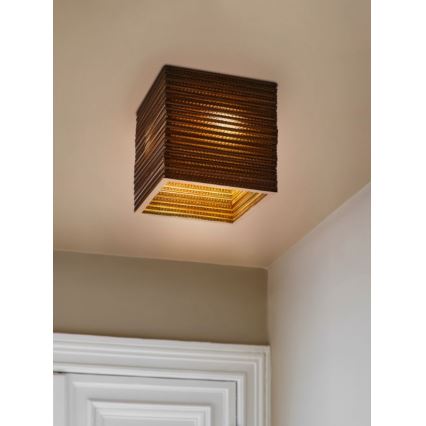 Ledvance - Loftlampe DECOR CARDBOARD 1xE27/15W/230V 25x25 cm