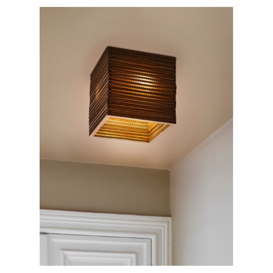 Ledvance - Loftlampe DECOR CARDBOARD 1xE27/15W/230V 25x25 cm