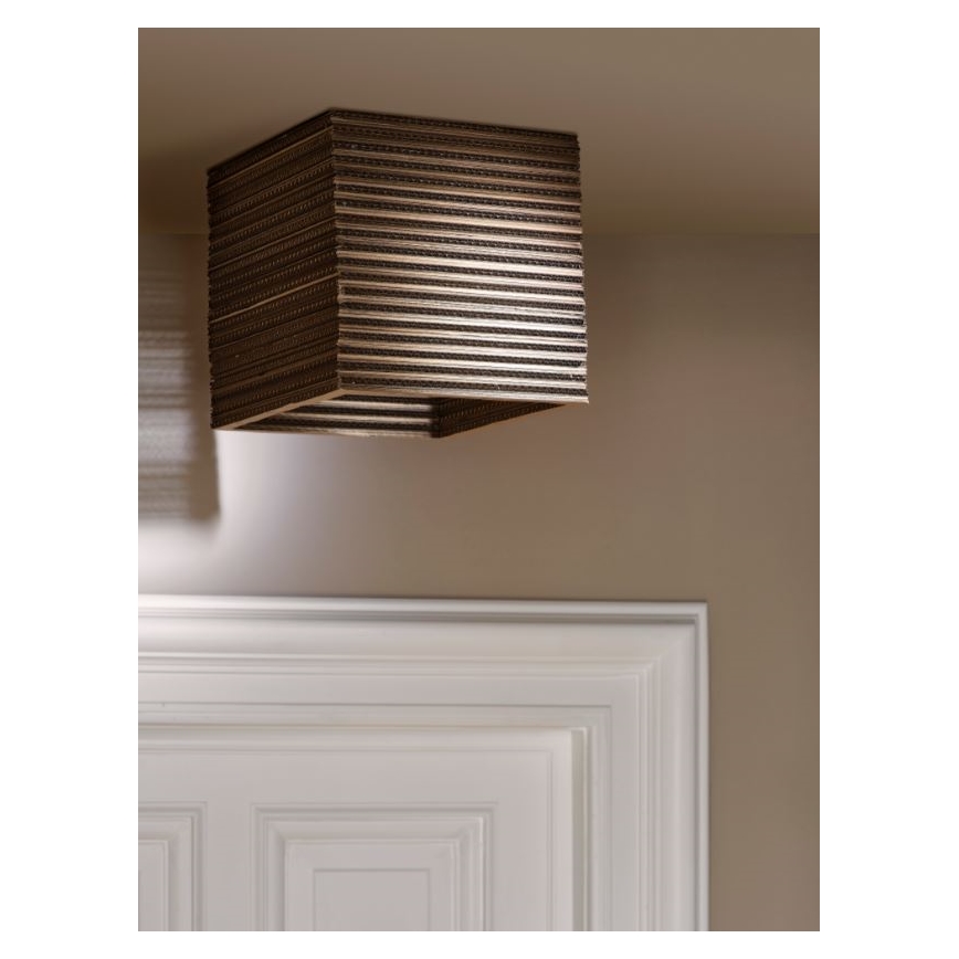 Ledvance - Loftlampe DECOR CARDBOARD 1xE27/15W/230V 25x25 cm