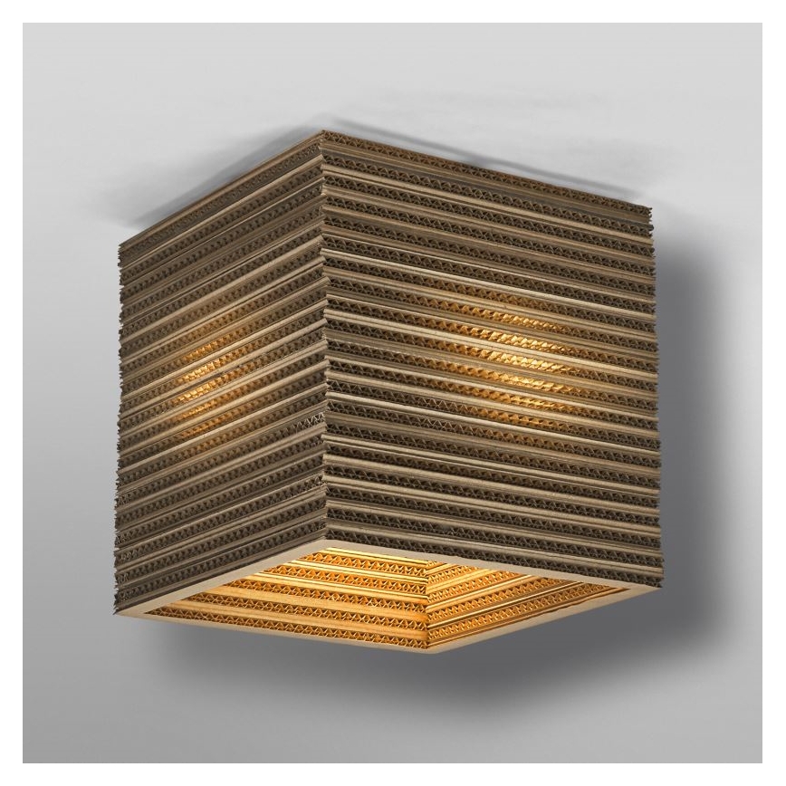 Ledvance - Loftlampe DECOR CARDBOARD 1xE27/15W/230V 25x25 cm