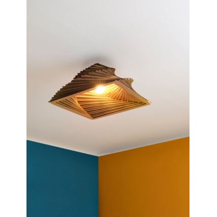 Ledvance - Loftlampe DECOR CARDBOARD 1xE27/15W/230V 40x40 cm