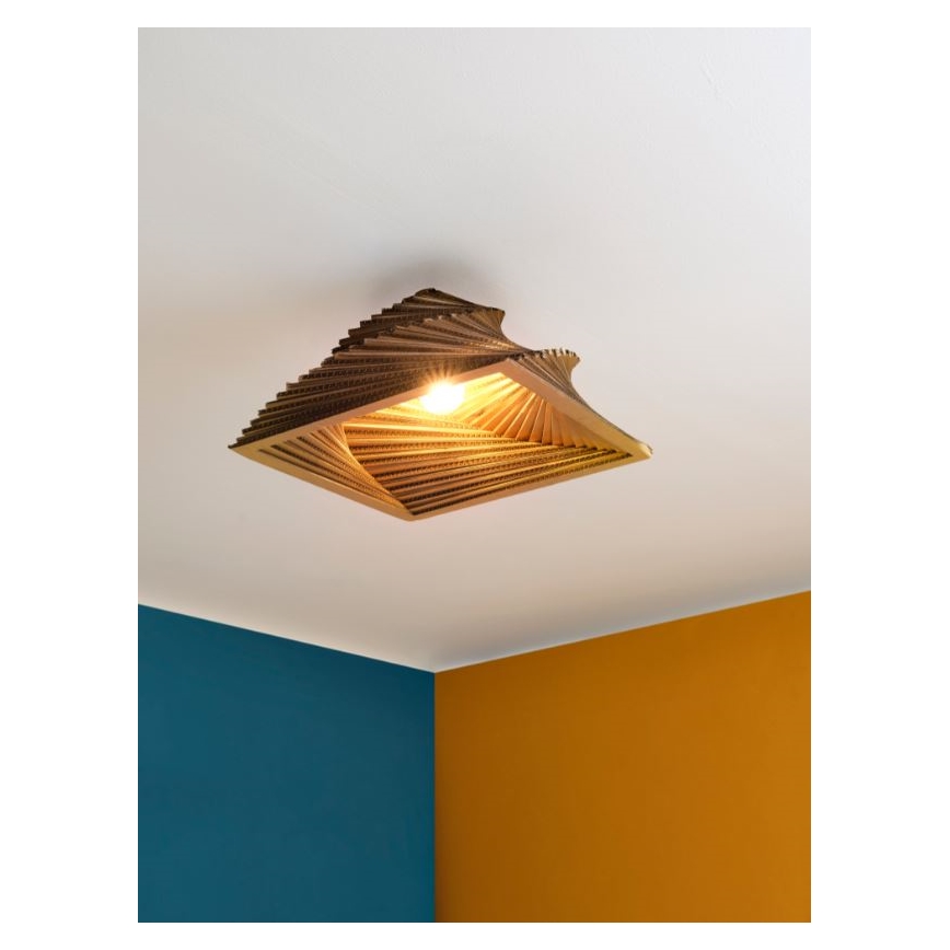 Ledvance - Loftlampe DECOR CARDBOARD 1xE27/15W/230V 40x40 cm