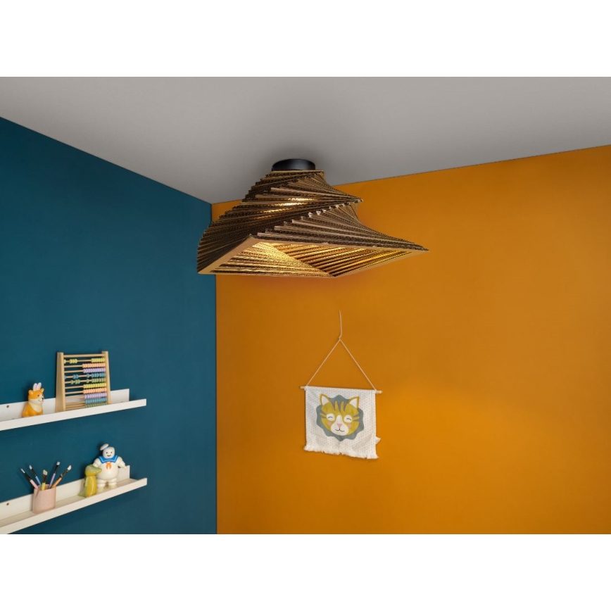 Ledvance - Loftlampe DECOR CARDBOARD 1xE27/15W/230V 40x40 cm