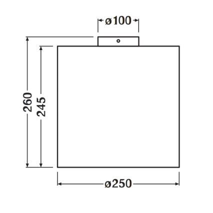 Ledvance - Loftlampe DECOR CARDBOARD 1xE27/15W/230V diameter 25 cm