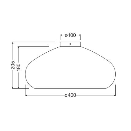 Ledvance - Loftlampe DECOR CARDBOARD 1xE27/15W/230V diameter 40 cm