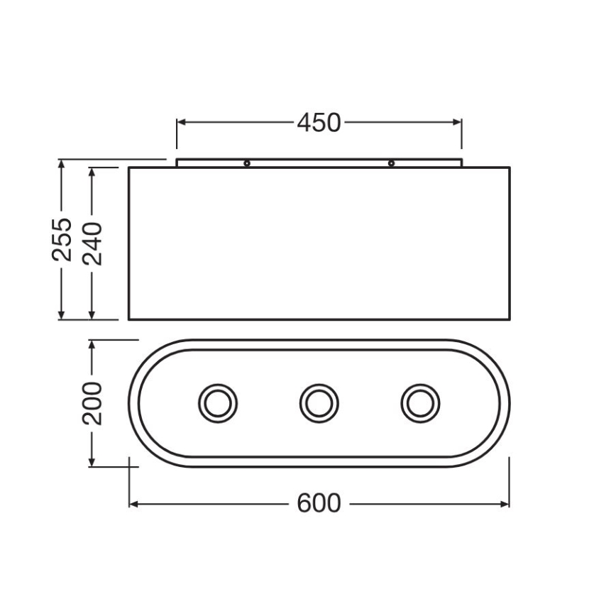 Ledvance - Loftlampe DECOR CARDBOARD 3xE27/15W/230V