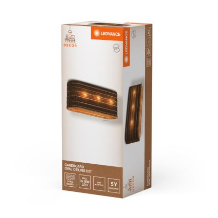 Ledvance - Loftlampe DECOR CARDBOARD 3xE27/15W/230V