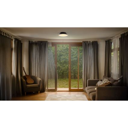 Ledvance - Loftlampe ORBIS MILAN 2xE27/10W/230V sort