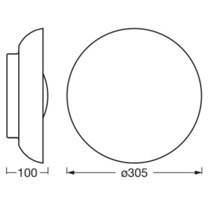 Ledvance - Loftlampe ORBIS MILAN 2xE27/10W/230V sølvfarvet