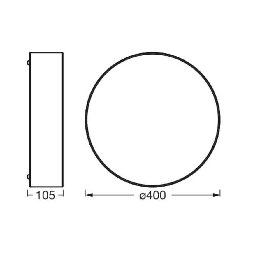 Ledvance - Loftlampe ORBIS PARIS 2xE27/25W/230V hvid