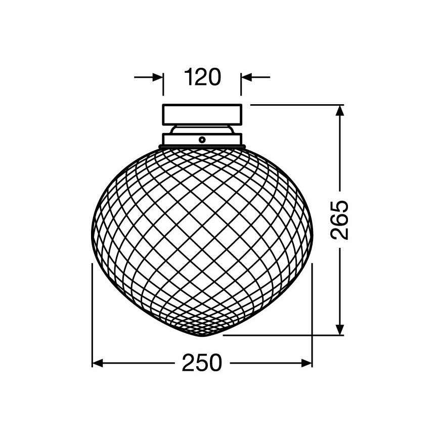 Ledvance - Loftlampe PINEAPPLE 1xE27/40W/230V