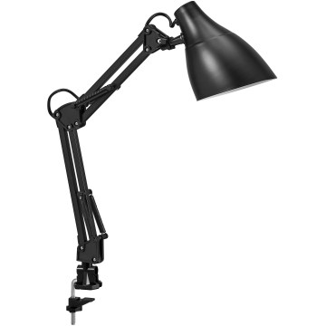 Ledvance - OFFICE LINE bordlampe med klemme 1xE27/11W/230V, sort