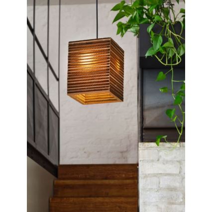 Ledvance - Pendel DECOR CARDBOARD 1xE27/15W/230V 25x25 cm