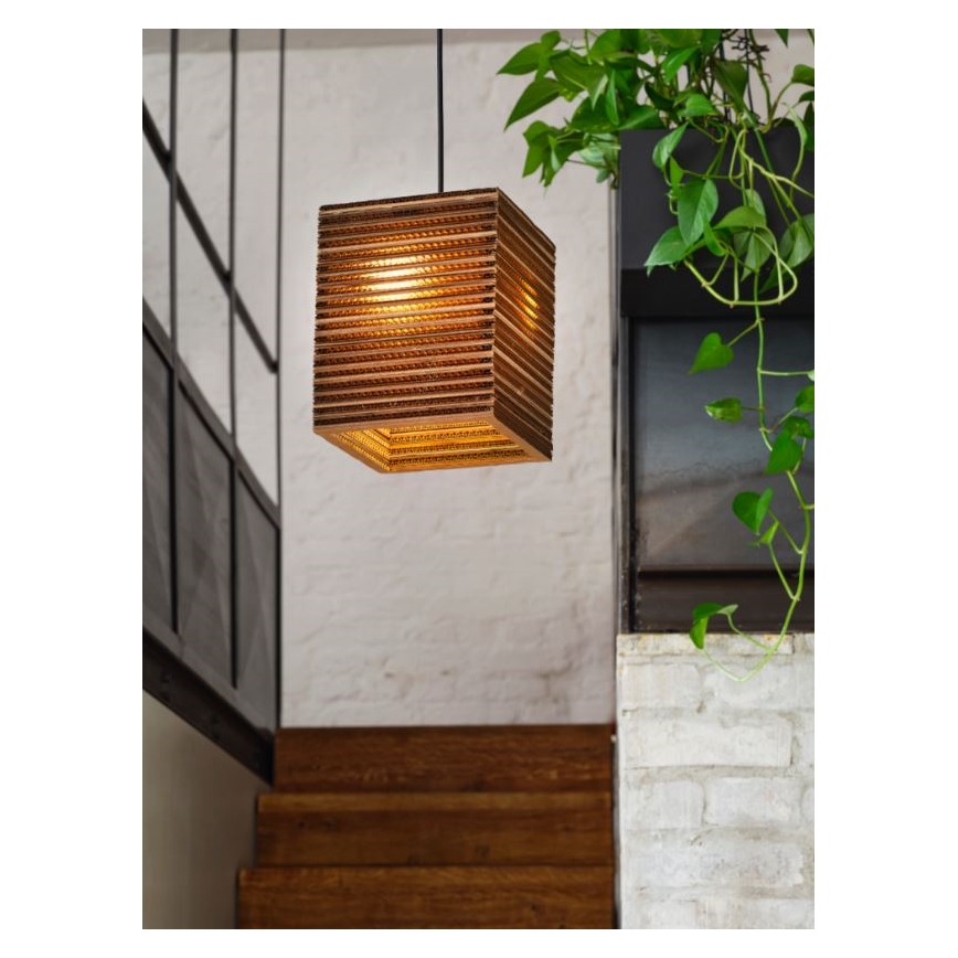 Ledvance - Pendel DECOR CARDBOARD 1xE27/15W/230V 25x25 cm