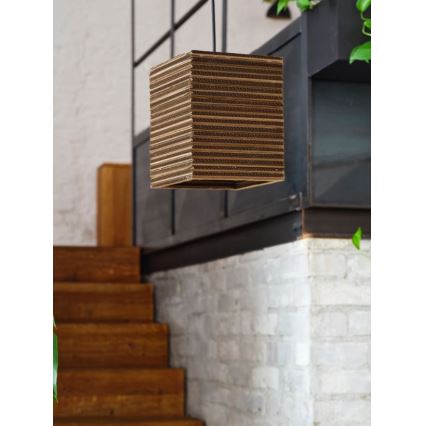 Ledvance - Pendel DECOR CARDBOARD 1xE27/15W/230V 25x25 cm