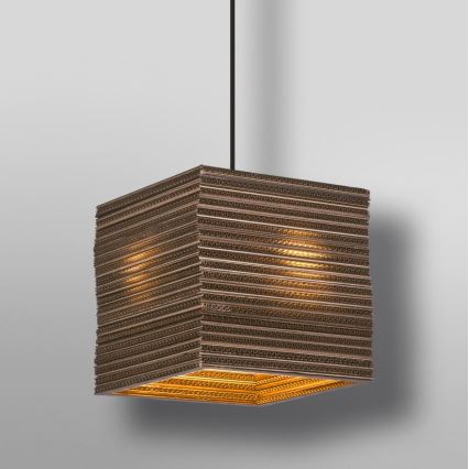 Ledvance - Pendel DECOR CARDBOARD 1xE27/15W/230V 25x25 cm