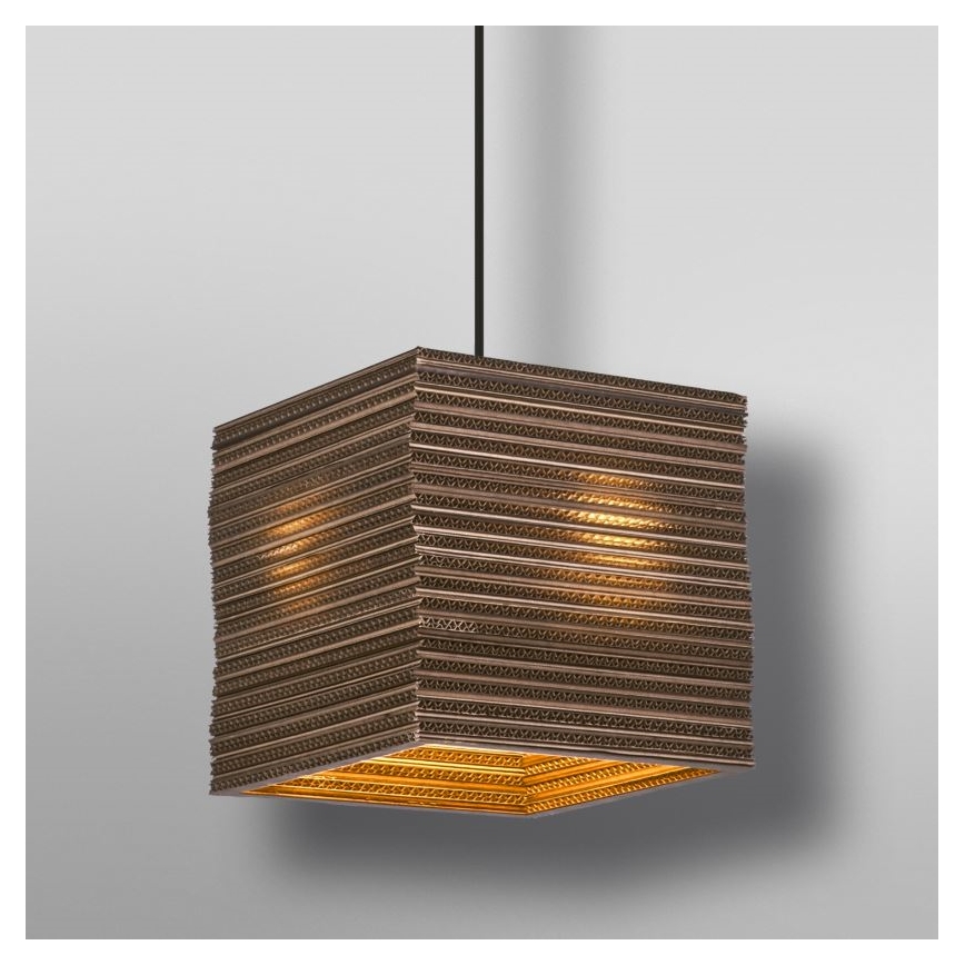 Ledvance - Pendel DECOR CARDBOARD 1xE27/15W/230V 25x25 cm