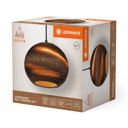 Ledvance - Pendel DECOR CARDBOARD 1xE27/15W/230V diameter 26 cm