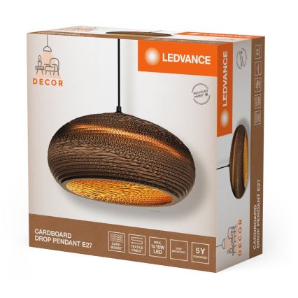 Ledvance - Pendel DECOR CARDBOARD 1xE27/15W/230V diameter 40 cm