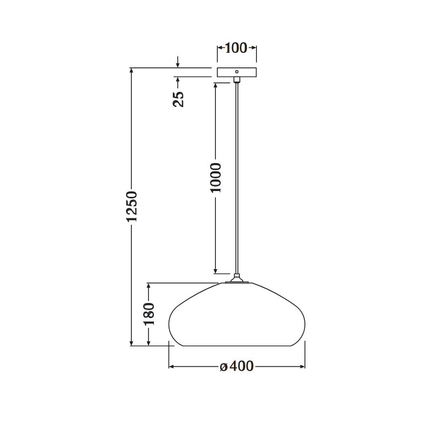Ledvance - Pendel DECOR CARDBOARD 1xE27/15W/230V diameter 40 cm