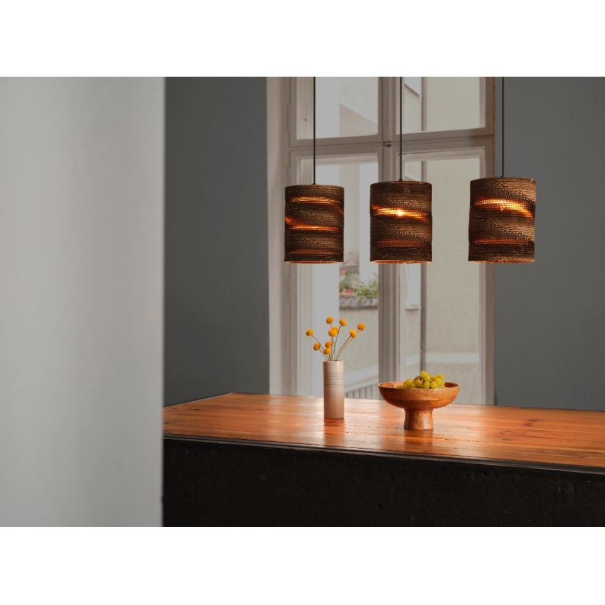 Ledvance - Pendel DECOR CARDBOARD 3xE27/15W/230V