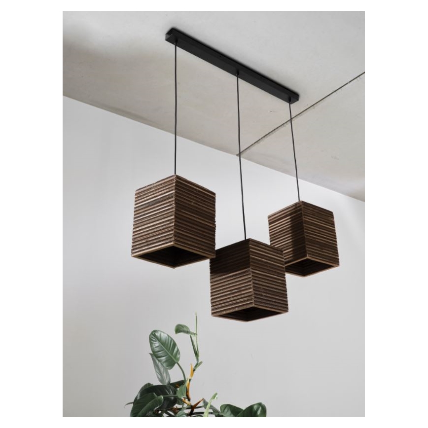 Ledvance - Pendel DECOR CARDBOARD 3xE27/15W/230V
