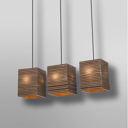Ledvance - Pendel DECOR CARDBOARD 3xE27/15W/230V