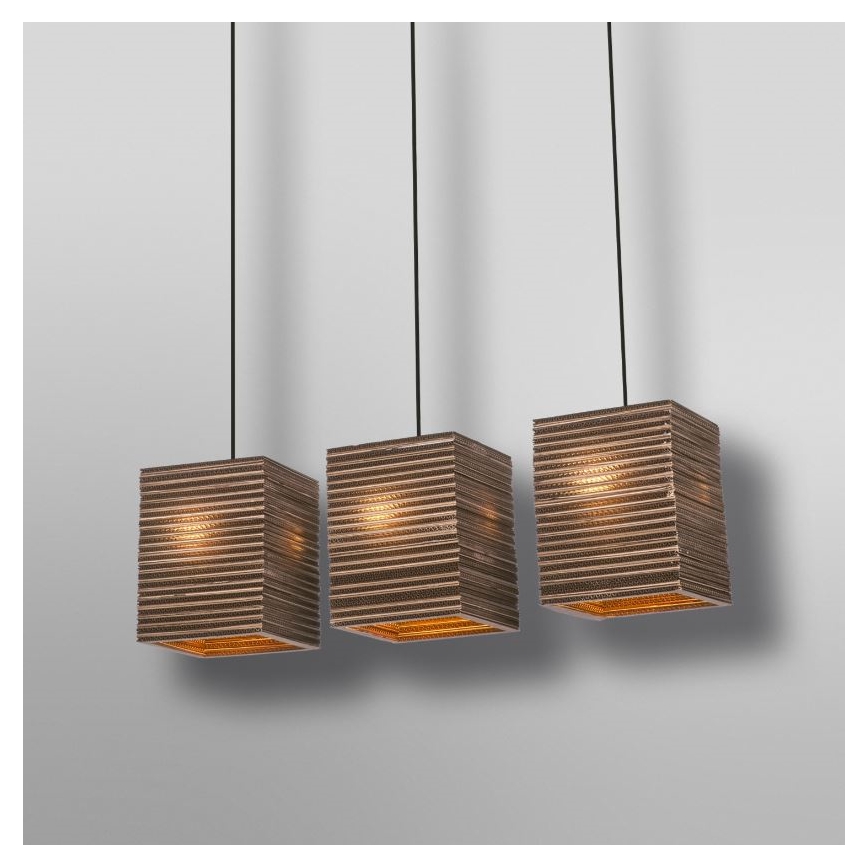 Ledvance - Pendel DECOR CARDBOARD 3xE27/15W/230V