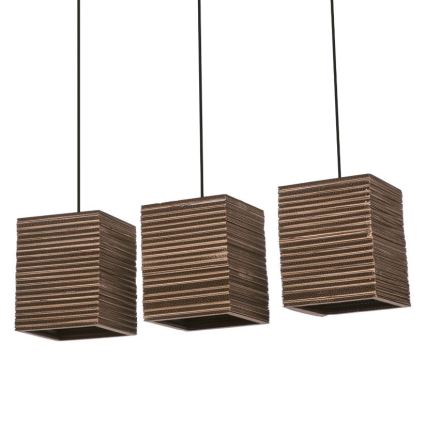 Ledvance - Pendel DECOR CARDBOARD 3xE27/15W/230V