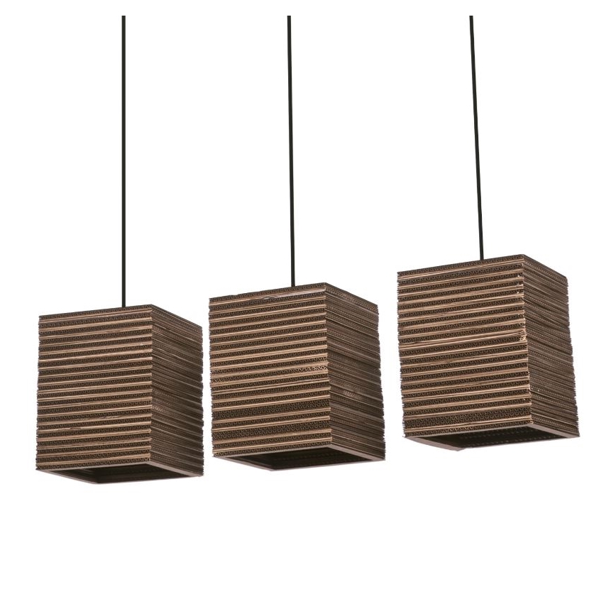 Ledvance - Pendel DECOR CARDBOARD 3xE27/15W/230V