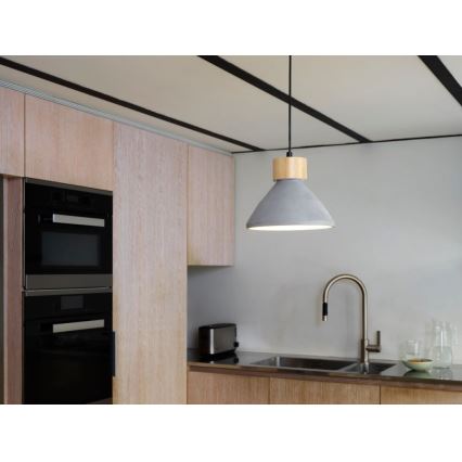 Ledvance - Pendel DECOR CONCRETE 1xE27/15W/230V diameter 22 cm beton grå