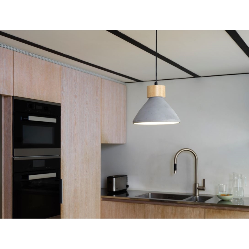 Ledvance - Pendel DECOR CONCRETE 1xE27/15W/230V diameter 22 cm beton grå