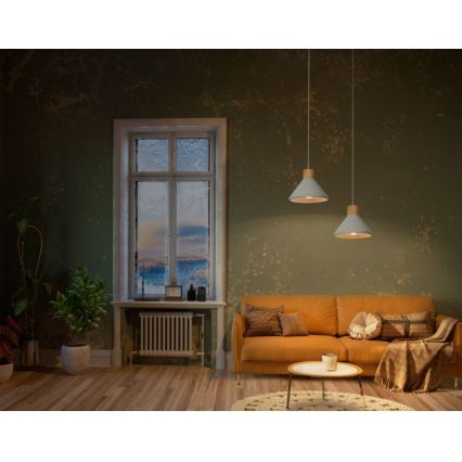 Ledvance - Pendel DECOR CONCRETE 1xE27/15W/230V diameter 22 cm beton grå