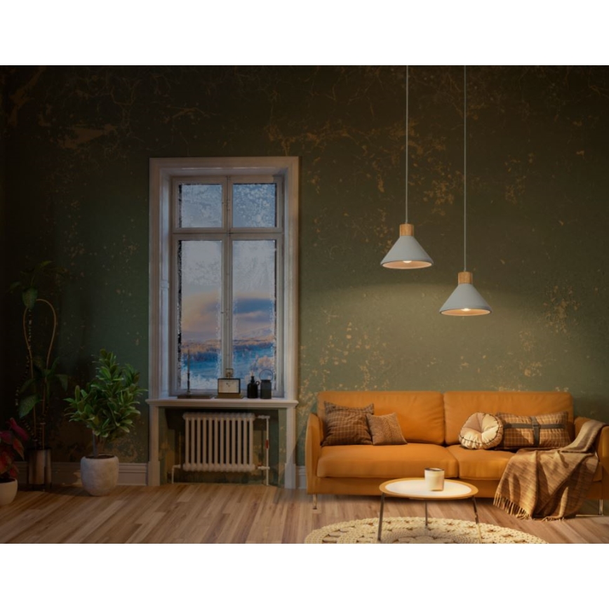 Ledvance - Pendel DECOR CONCRETE 1xE27/15W/230V diameter 22 cm beton grå