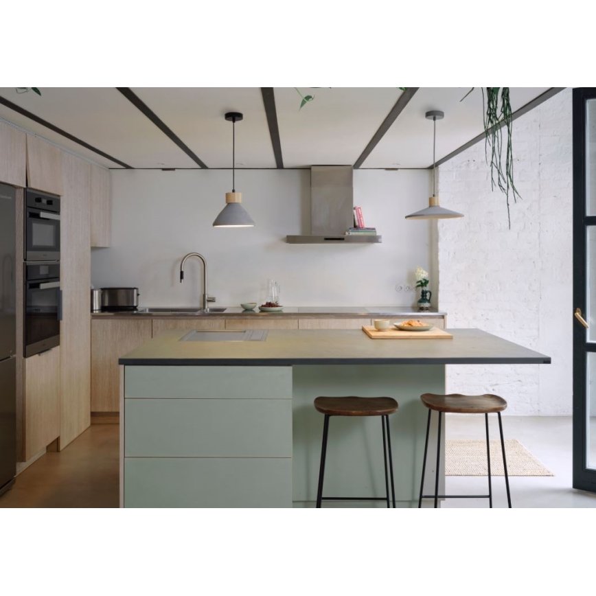 Ledvance - Pendel DECOR CONCRETE 1xE27/15W/230V diameter 22 cm beton grå