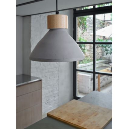 Ledvance - Pendel DECOR CONCRETE 1xE27/15W/230V diameter 22 cm beton grå