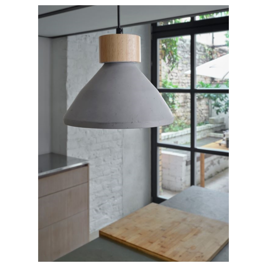 Ledvance - Pendel DECOR CONCRETE 1xE27/15W/230V diameter 22 cm beton grå