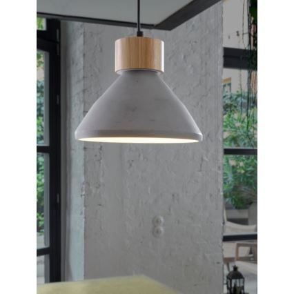 Ledvance - Pendel DECOR CONCRETE 1xE27/15W/230V diameter 22 cm beton grå