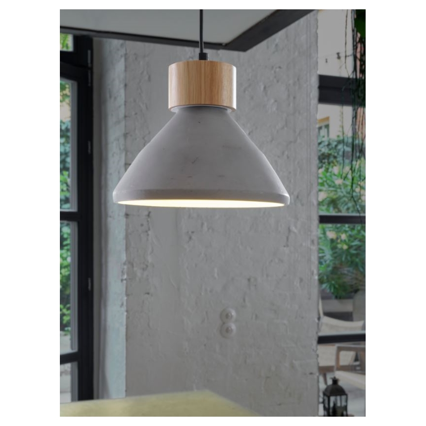 Ledvance - Pendel DECOR CONCRETE 1xE27/15W/230V diameter 22 cm beton grå