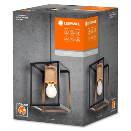 Ledvance - Pendel DECOR NAIROBI 1xE27/15W/230V gummitræ