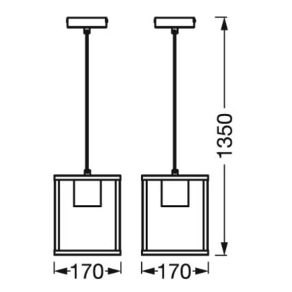 Ledvance - Pendel DECOR NAIROBI 1xE27/15W/230V gummitræ