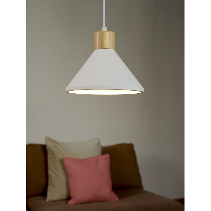 Ledvance - Pendel DECOR PLASTER 1xE27/25W/230V diameter 22 cm gips hvid