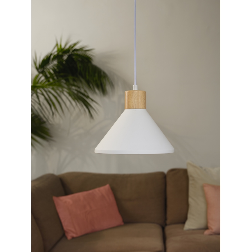 Ledvance - Pendel DECOR PLASTER 1xE27/25W/230V diameter 22 cm gips hvid
