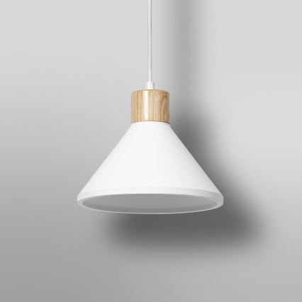 Ledvance - Pendel DECOR PLASTER 1xE27/25W/230V diameter 22 cm gips hvid