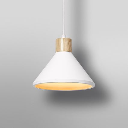 Ledvance - Pendel DECOR PLASTER 1xE27/25W/230V diameter 22 cm gips hvid