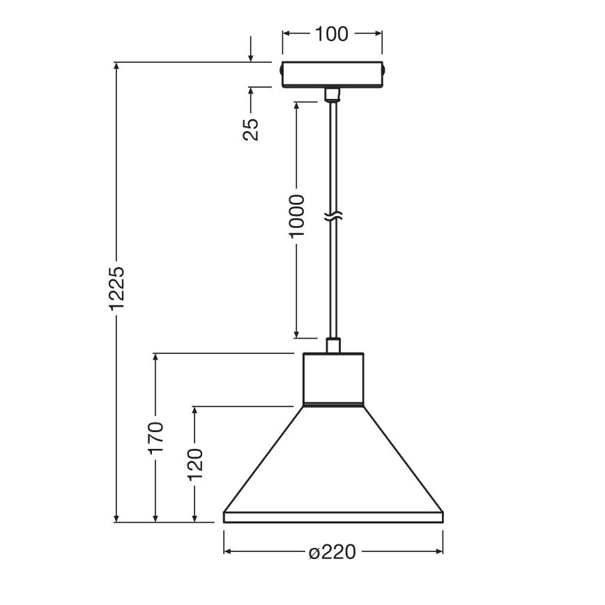 Ledvance - Pendel DECOR PLASTER 1xE27/25W/230V diameter 22 cm gips hvid