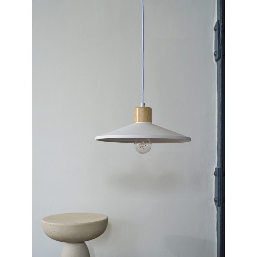 Ledvance - Pendel DECOR PLASTER 1xE27/25W/230V diameter 32 cm gips hvid