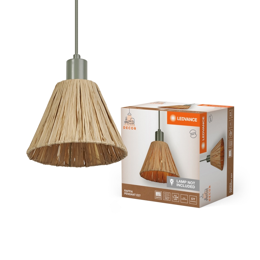 Ledvance - Pendel DECOR RAFFIA 1xE27/15W/230V